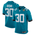 Montaric Brown Jacksonville Jaguars Game Player Jersey - Teal