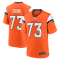 Frank Crum Denver Broncos Team Game Jersey - Orange