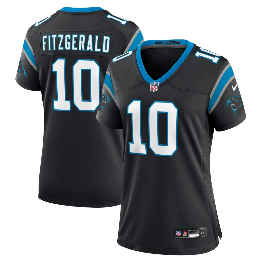 Ryan Fitzgerald Carolina Panthers Women's Team Game Jersey - Black