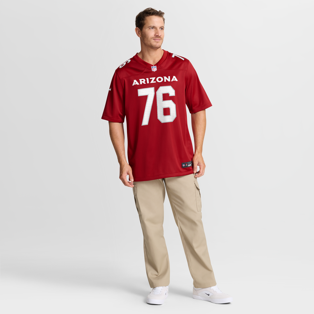 Will Hernandez Arizona Cardinals Team Game Jersey - Cardinal