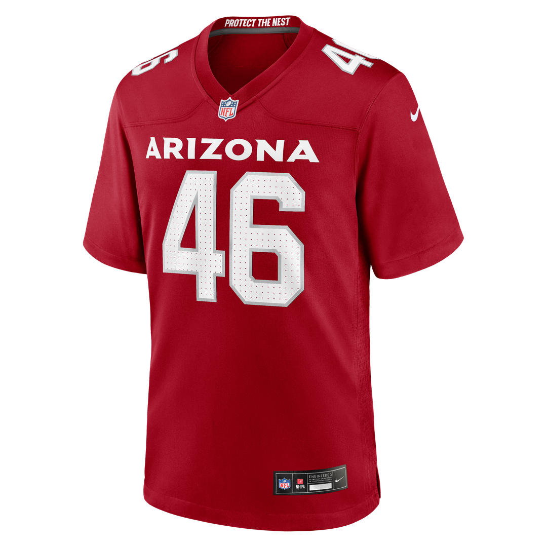 Aaron Brewer Arizona Cardinals Team Game Jersey - Cardinal
