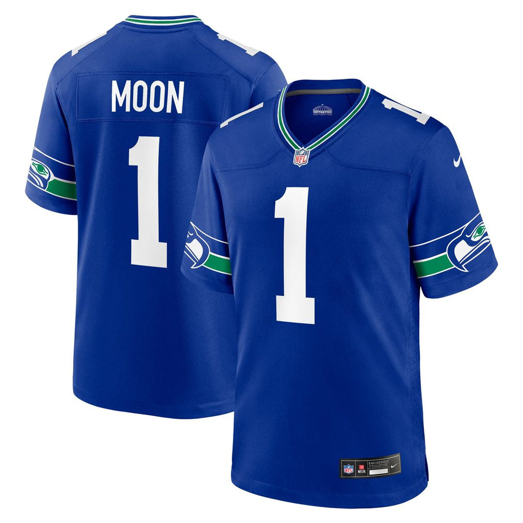 Warren Moon Seattle Seahawks Retired Player Alternate Game Jersey - Royal
