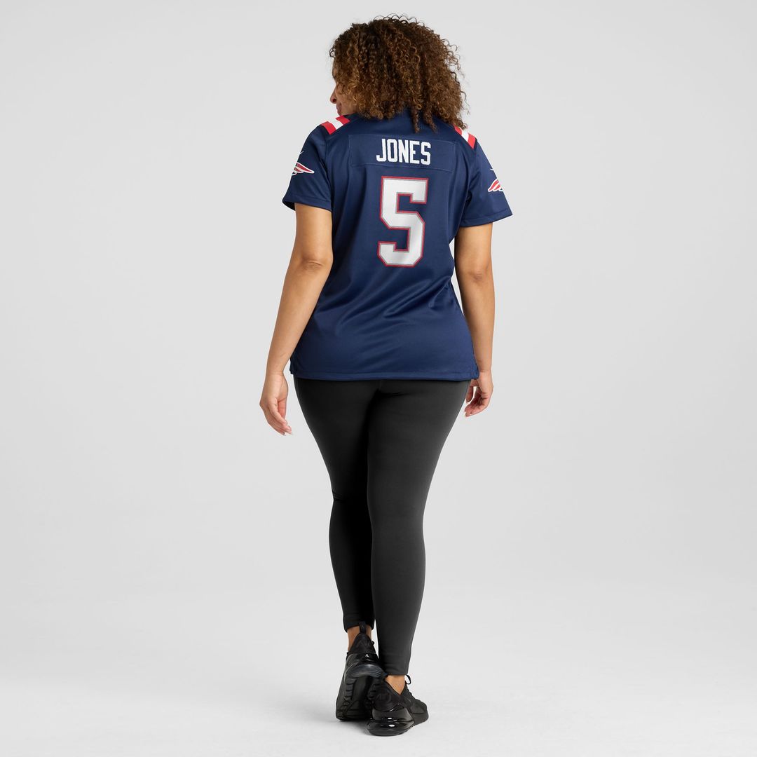 Dre'Mont Jones New England Patriots Women's Team Game Jersey - Navy