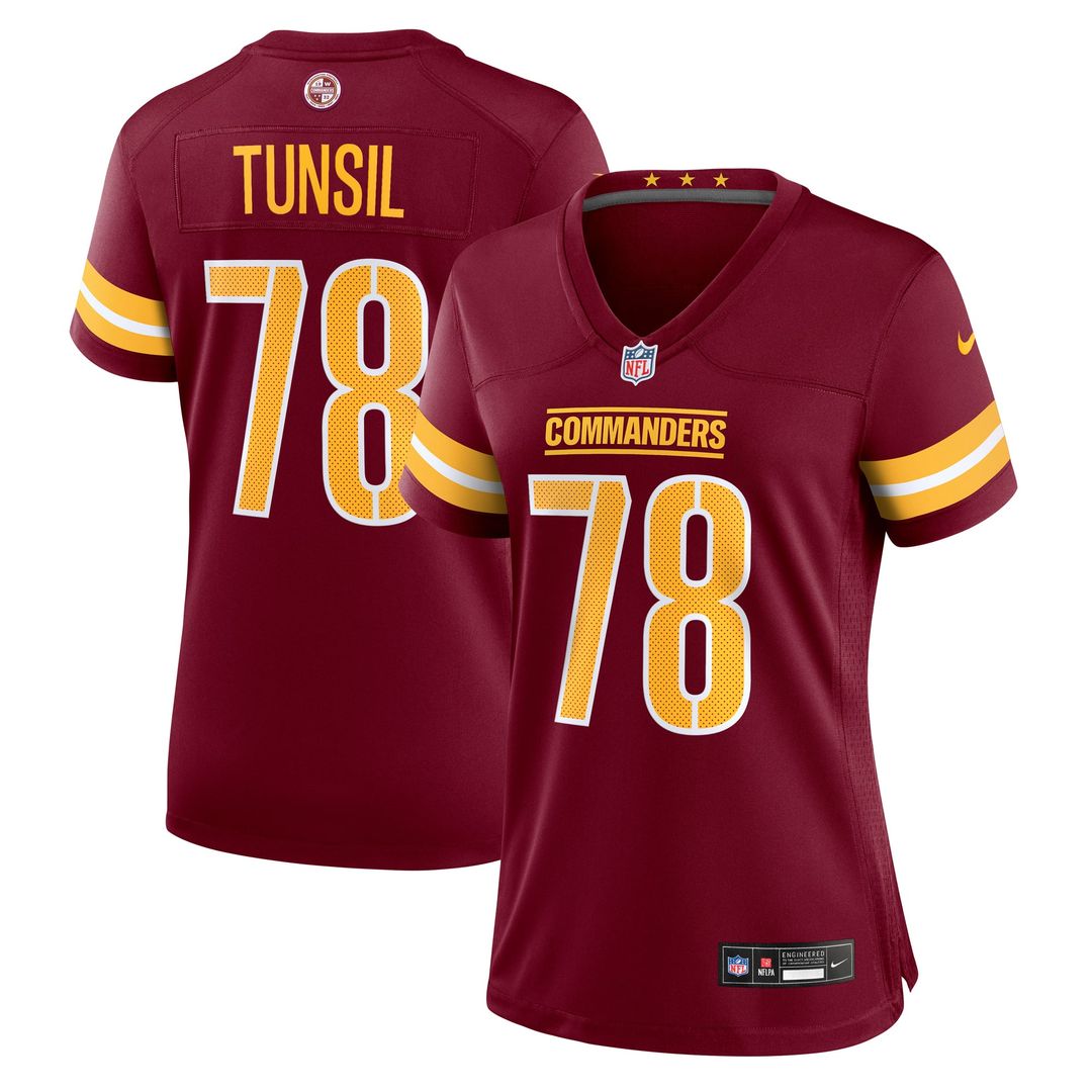 Laremy Tunsil Washington Commanders Women's Team Game Jersey - Burgundy