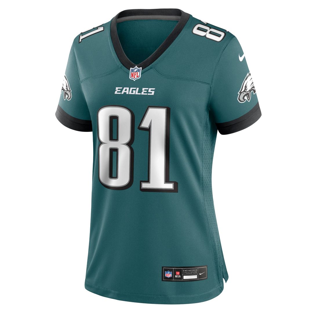 Grant Calcaterra Philadelphia Eagles Women's Team Game Jersey - Midnight Green