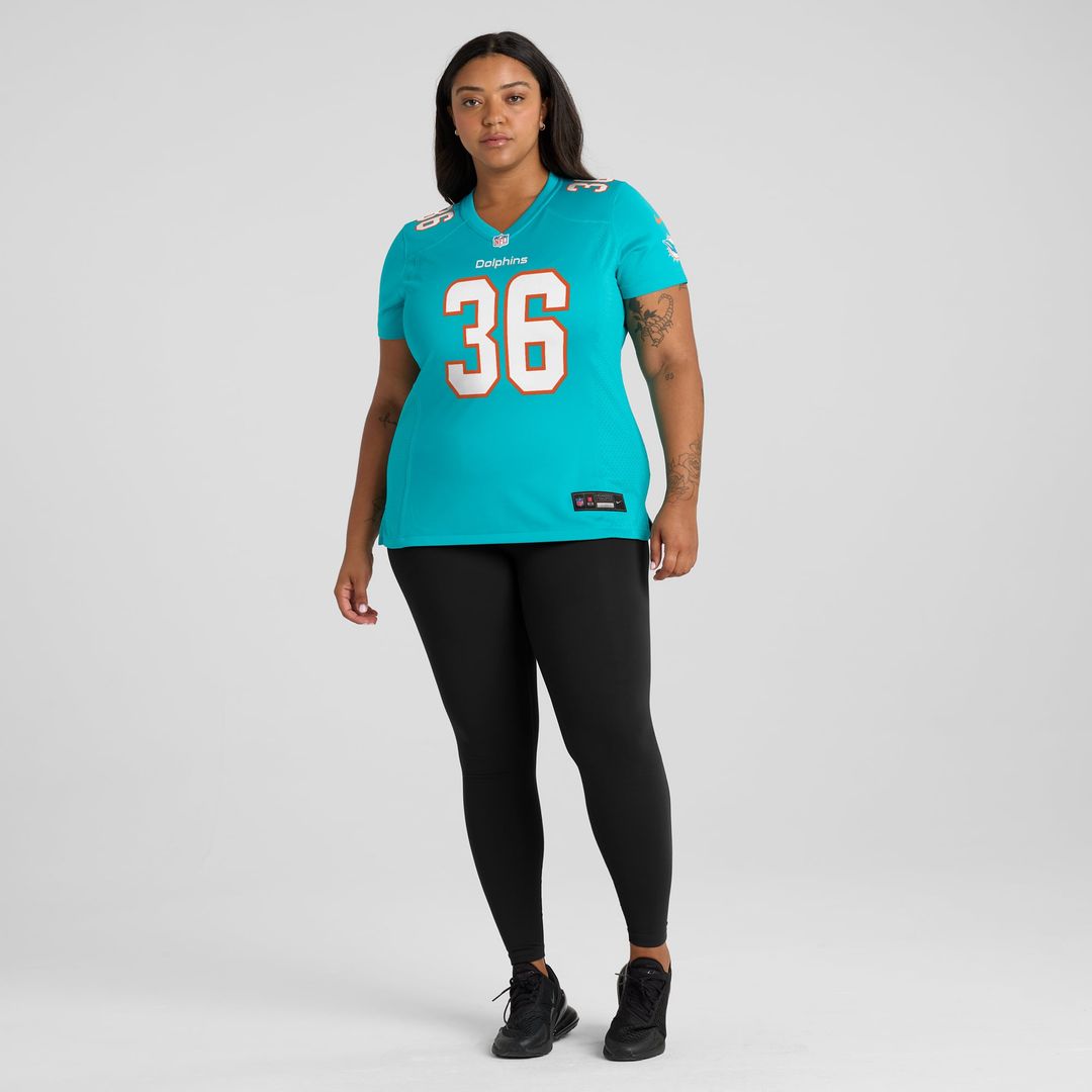 Storm Duck Miami Dolphins Women's Game Jersey - Aqua