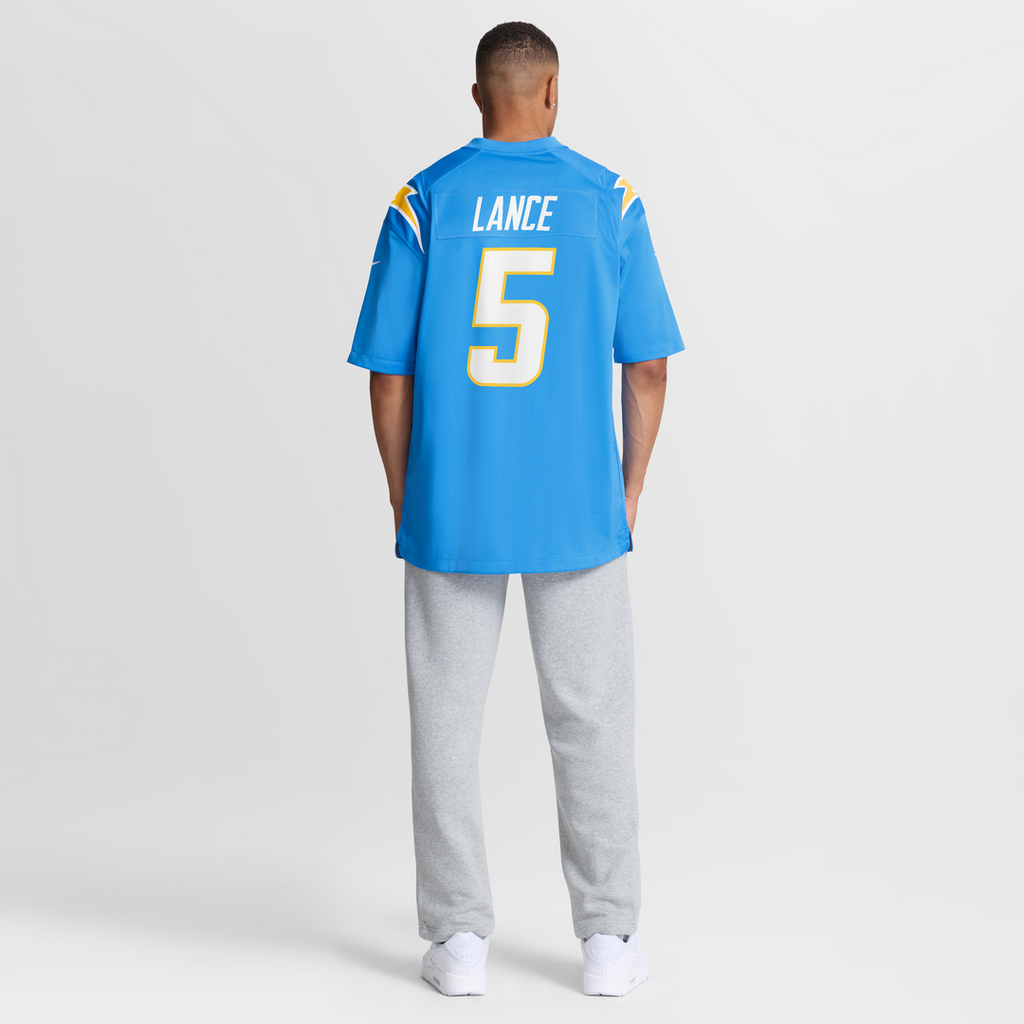 Trey Lance Los Angeles Chargers Team Game Jersey - Powder Blue