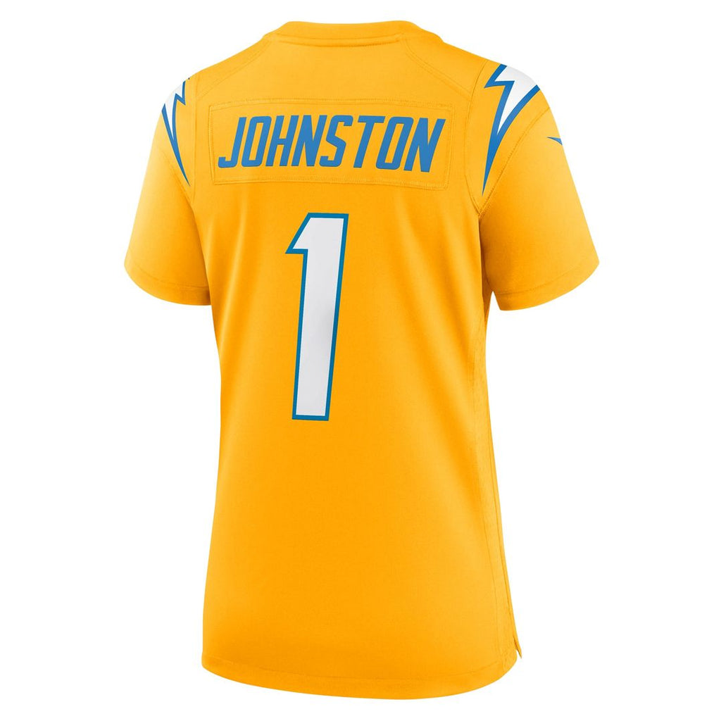 Quentin Johnston Los Angeles Chargers Women's Alternate Charger Power Game Jersey - Gold