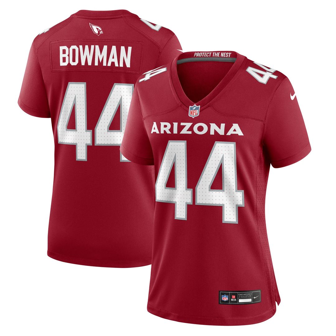 Shawn Bowman Arizona Cardinals Women's Team Game Jersey - Cardinal