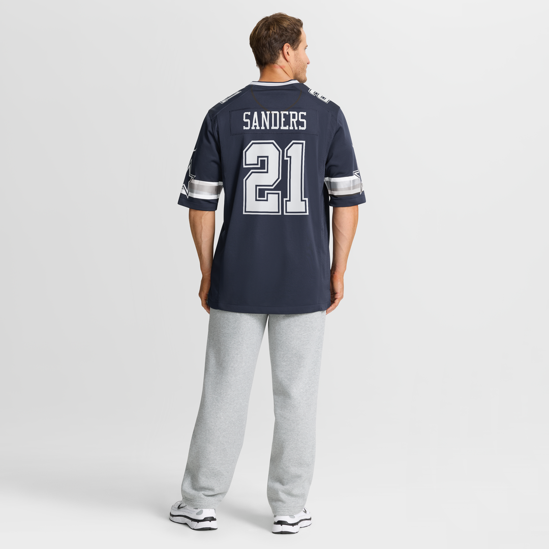 Deion Sanders Dallas Cowboys Team Retired Player Game Jersey - Navy
