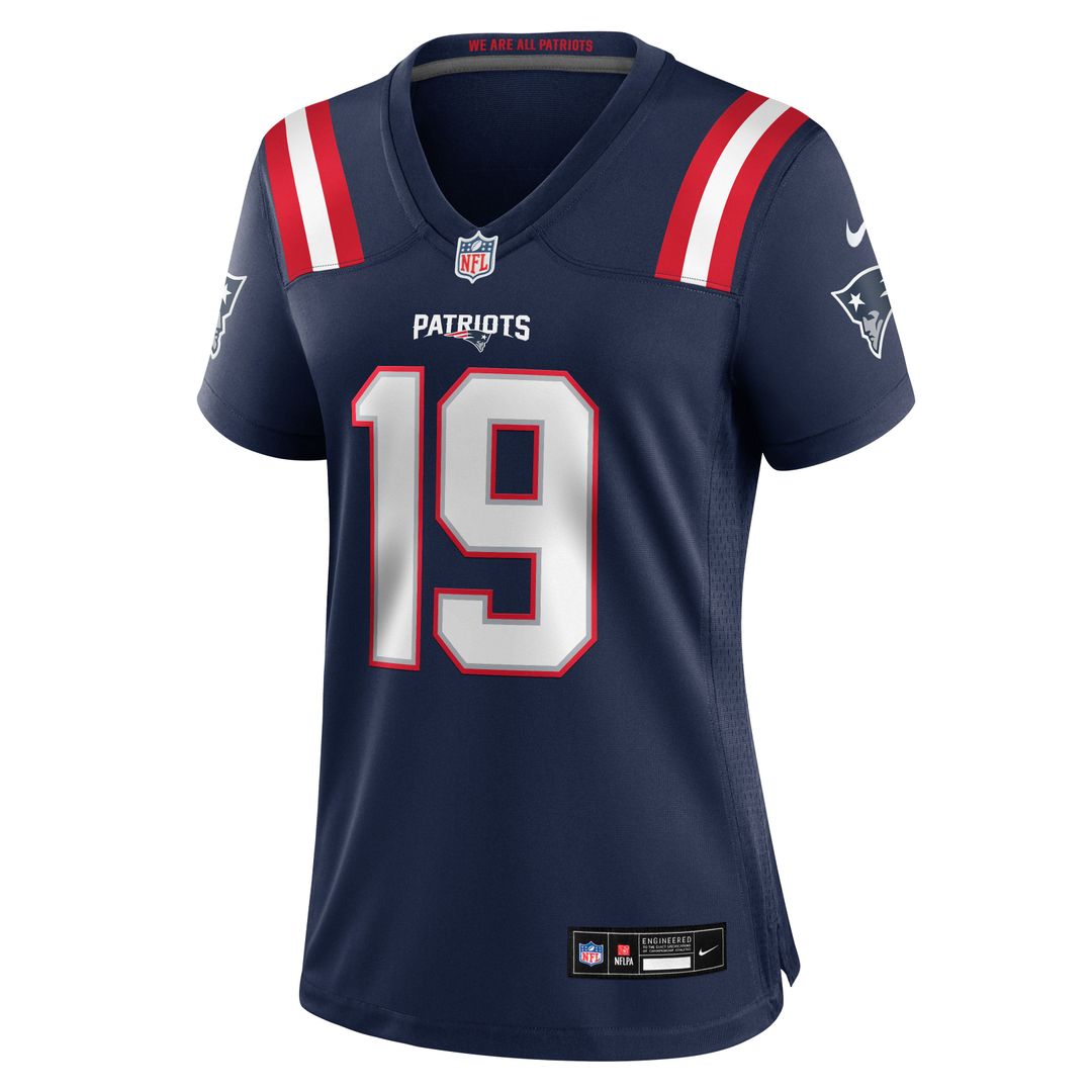 Kobee Minor New England Patriots Women's Team Game Jersey - Navy