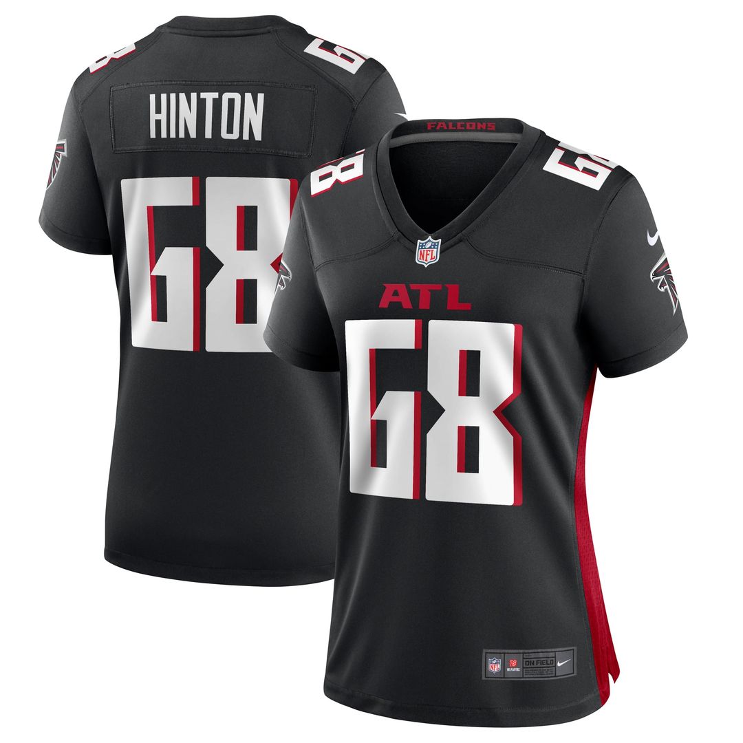 Kyle Hinton Atlanta Falcons Women's Team Game Jersey - Black