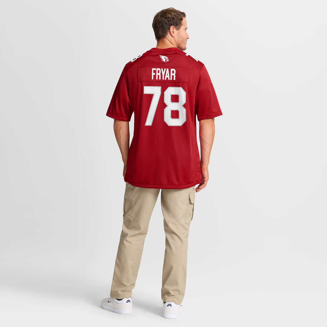 Josh Fryar Arizona Cardinals Team Game Jersey - Cardinal