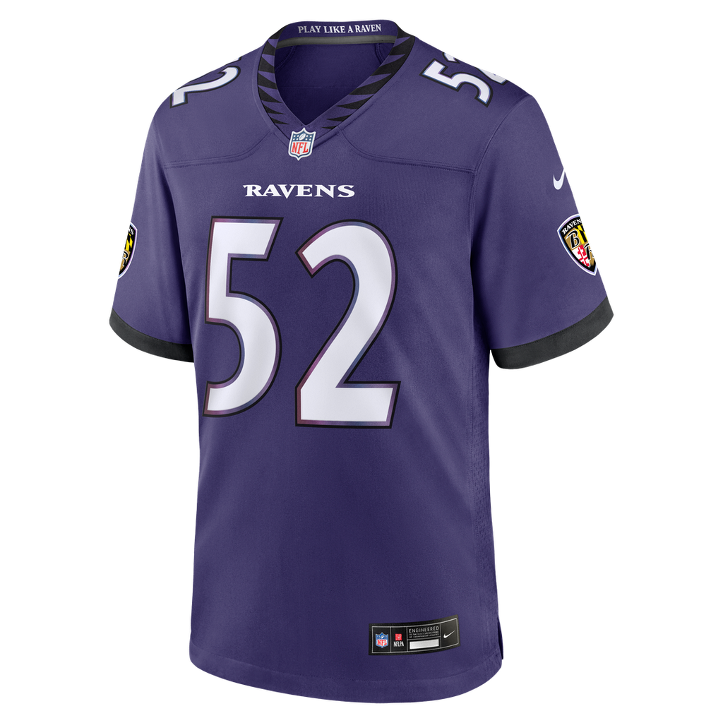 Ray Lewis Baltimore Ravens Team Retired Player Game Jersey - Purple