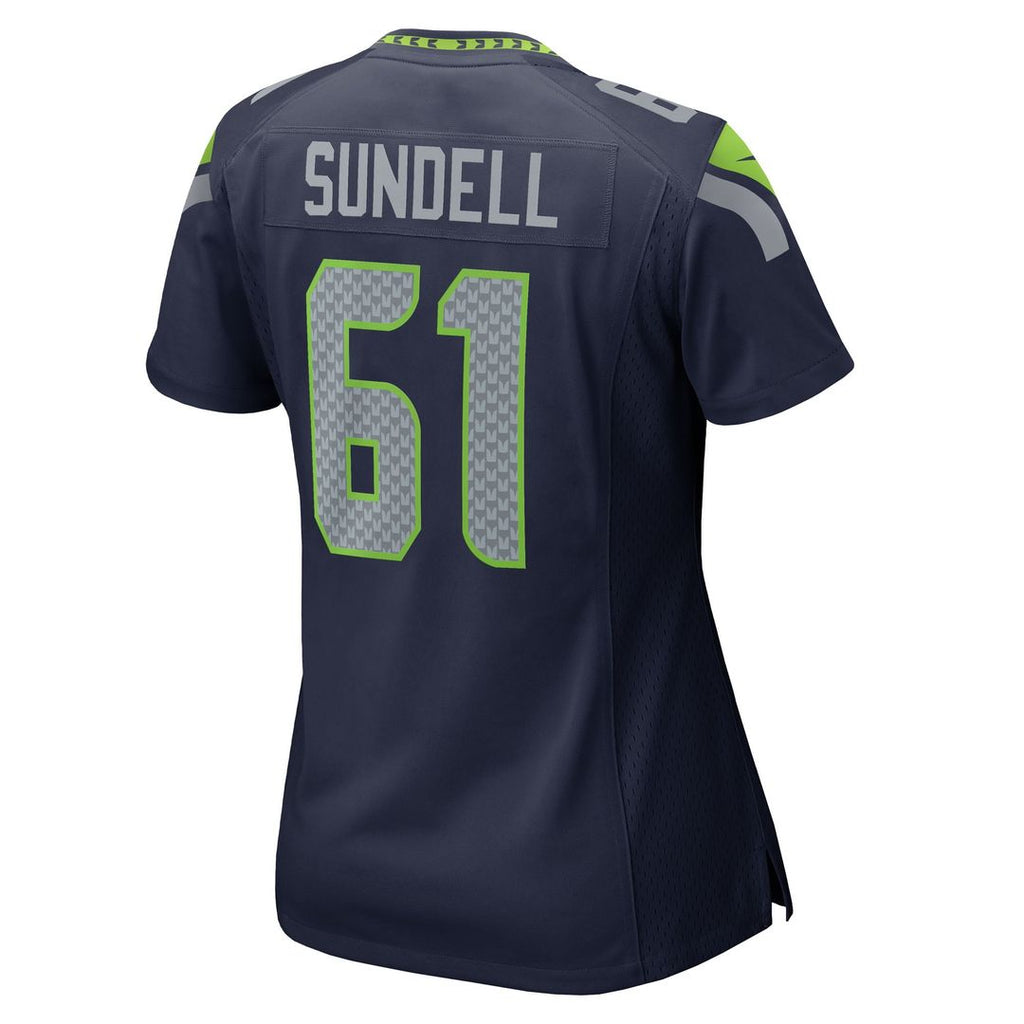 Jalen Sundell Seattle Seahawks Women's Team Game Jersey - College Navy