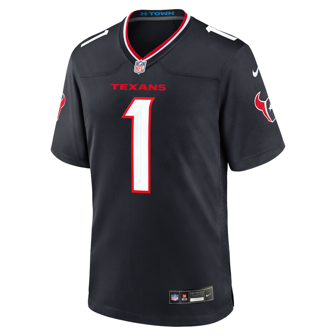 Houston Texans #1 Dad Game Jersey - Navy