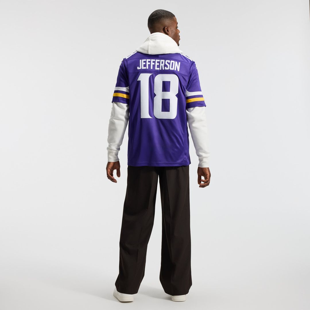 Justin Jefferson Minnesota Vikings Team Vapor F.U.S.E. Stitched Limited Jersey - Purple