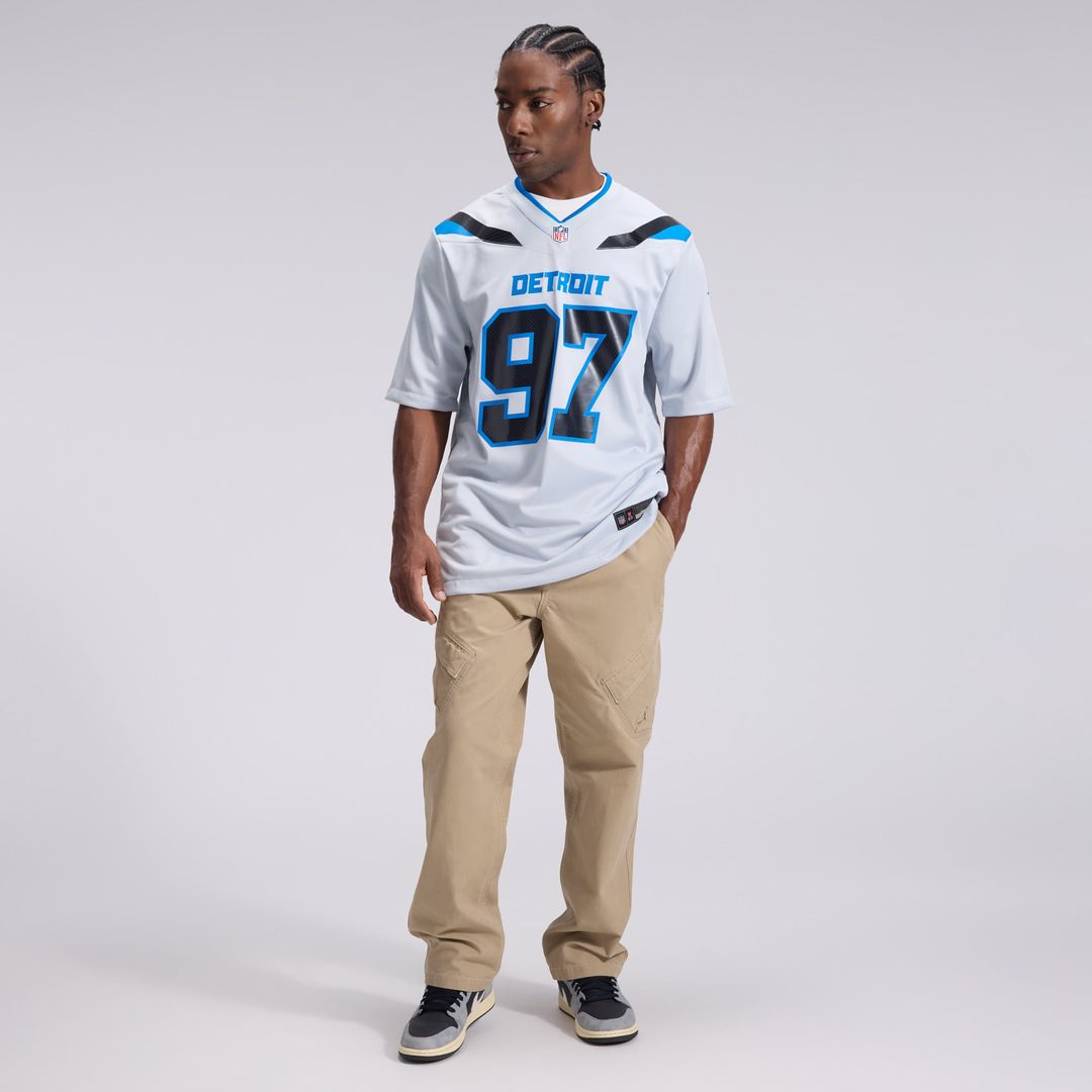 Aidan Hutchinson Detroit Lions 2026 Rivalries Collection Game Jersey - Silver