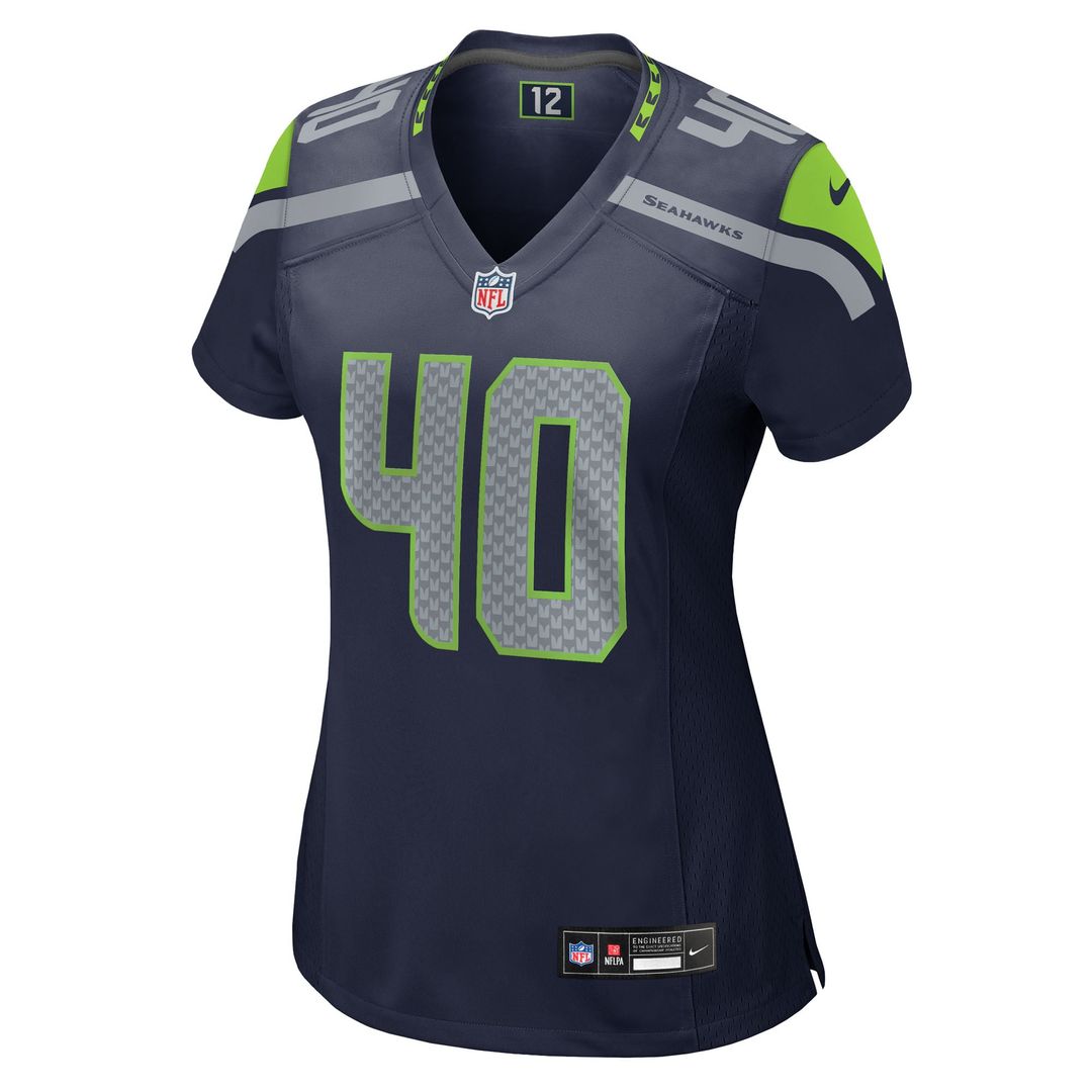 Robbie Ouzts Seattle Seahawks Women's Team Game Jersey - College Navy