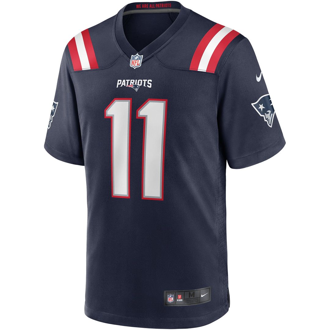 Drew Bledsoe New England Patriots Game Retired Player Jersey - Navy