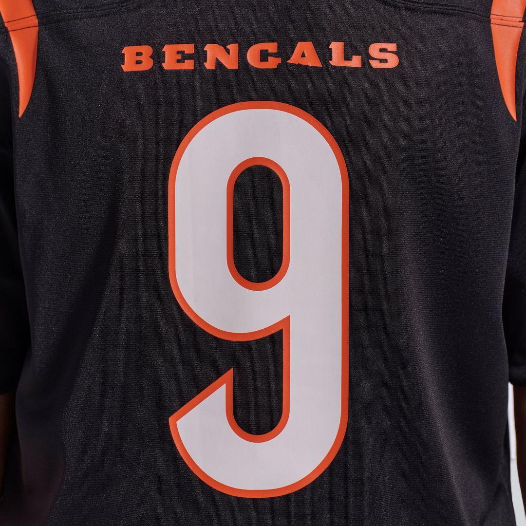 Joe Burrow Cincinnati Bengals Player Game Jersey - Black