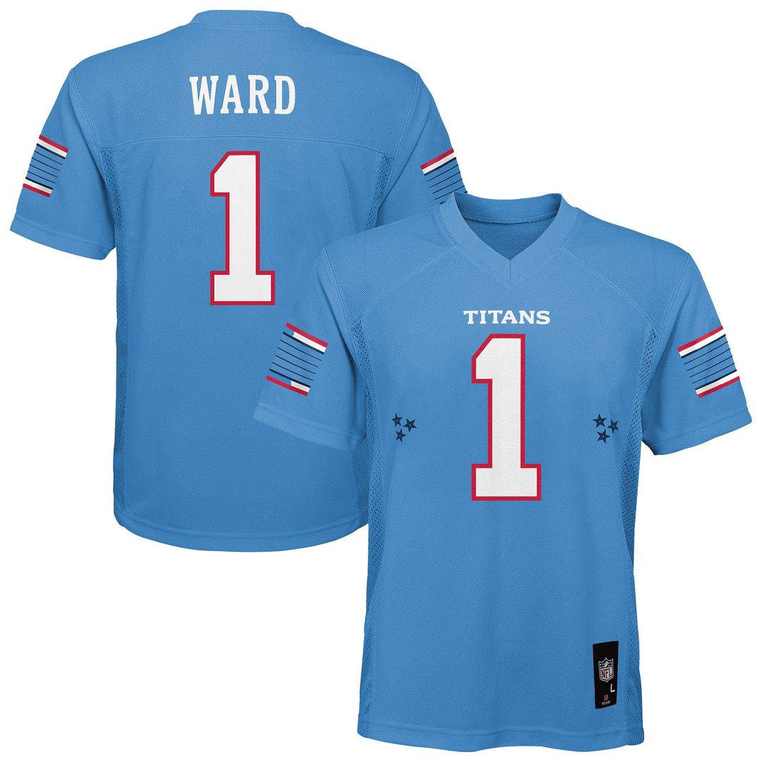 Cameron Ward Tennessee Titans Outerstuff Youth Team Replica Jersey - Light Blue