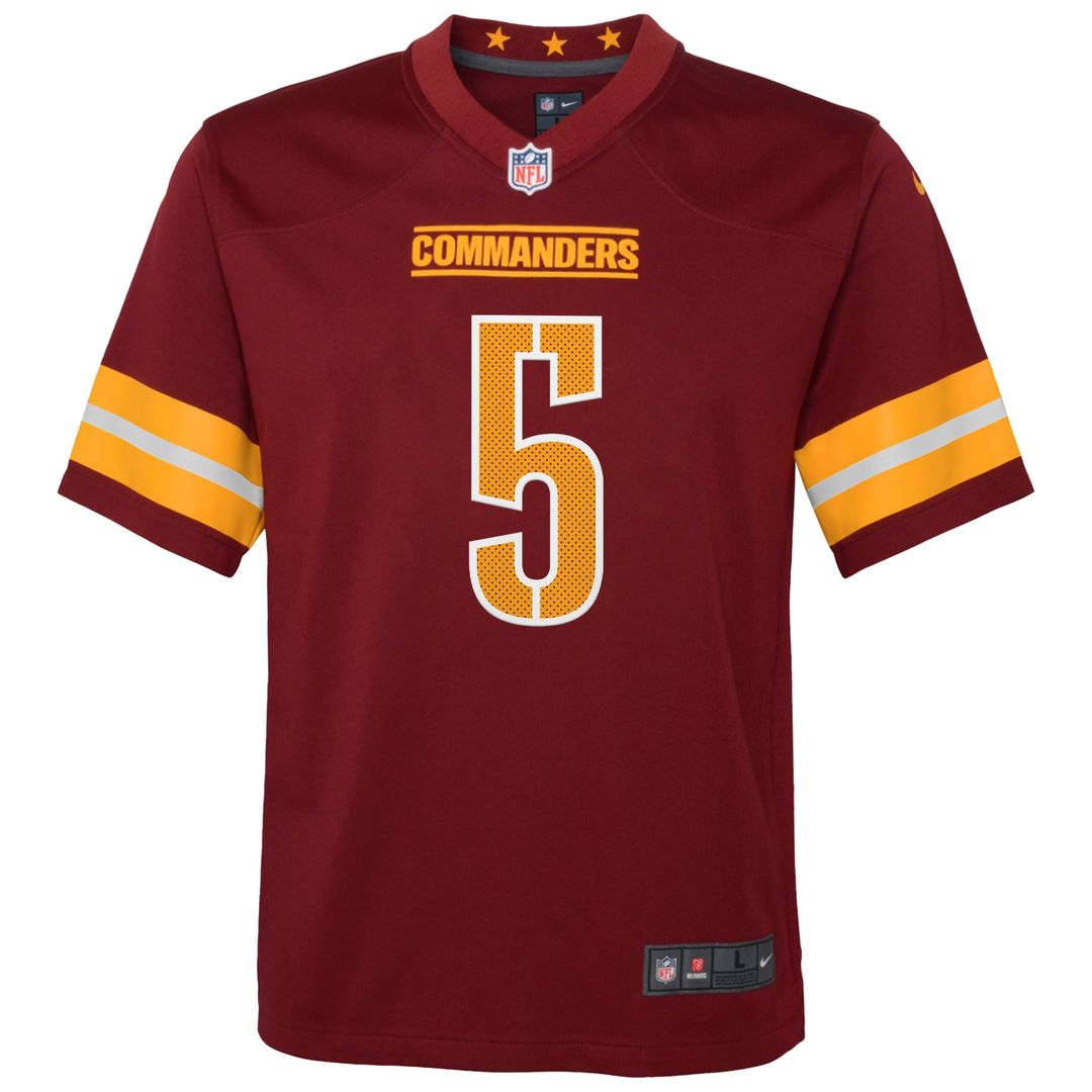 Jayden Daniels Washington Commanders Youth Game Super Bowl Era Jersey - White