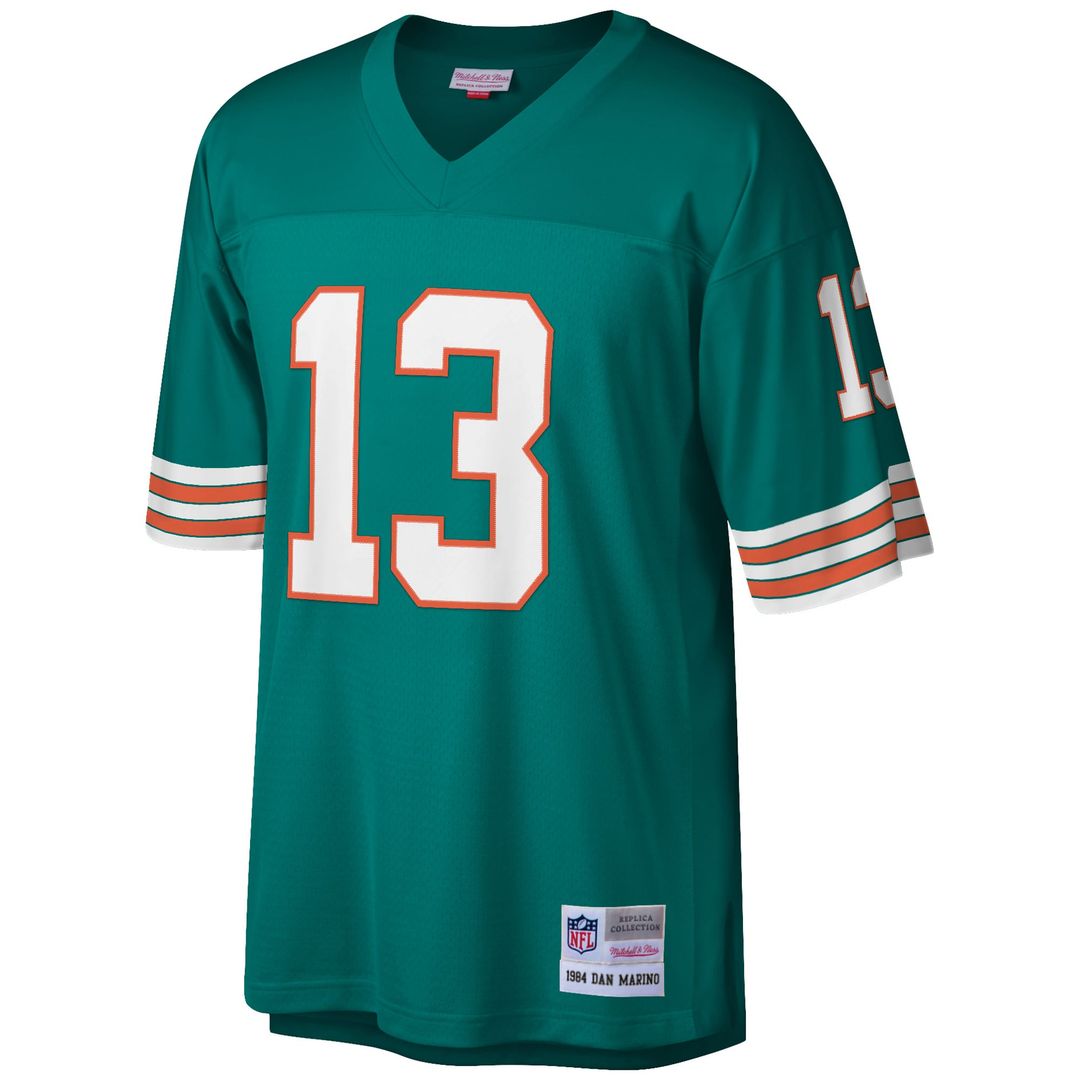 Dan Marino Miami Dolphins Big & Tall 1984 Retired Player Replica Jersey - Aqua