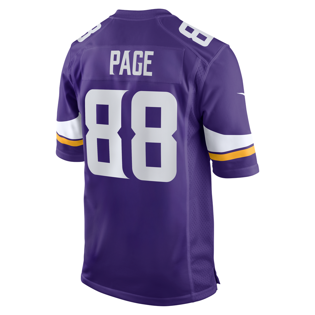 Alan Page Minnesota Vikings Game Retired Player Jersey - Purple