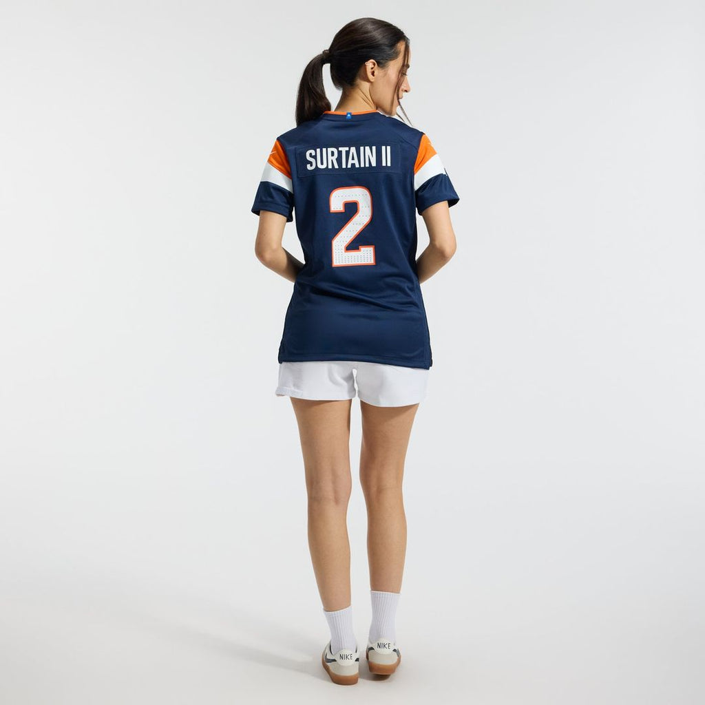 Patrick Surtain II Denver Broncos Women's Team Game Jersey - Orange