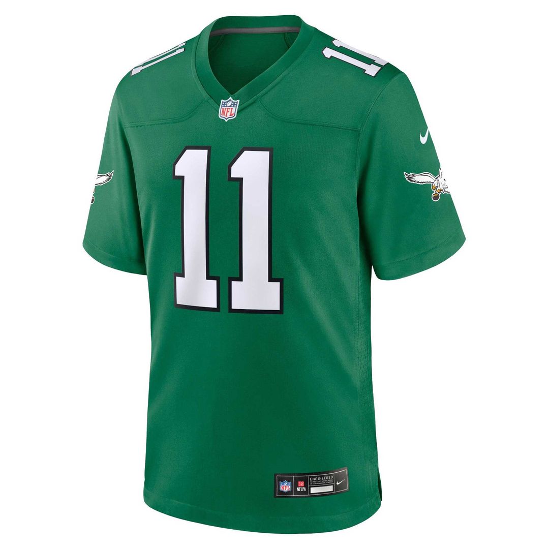A.J. Brown Philadelphia Eagles Alternate Game Player Jersey - Kelly Green