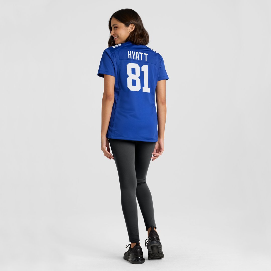 Jalin Hyatt New York Giants Women's Team Game Jersey - Royal