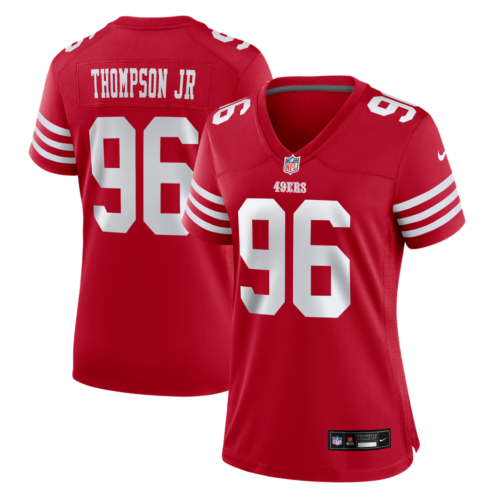 James Thompson Jr San Francisco 49ers Women's Team Game Jersey - Scarlet