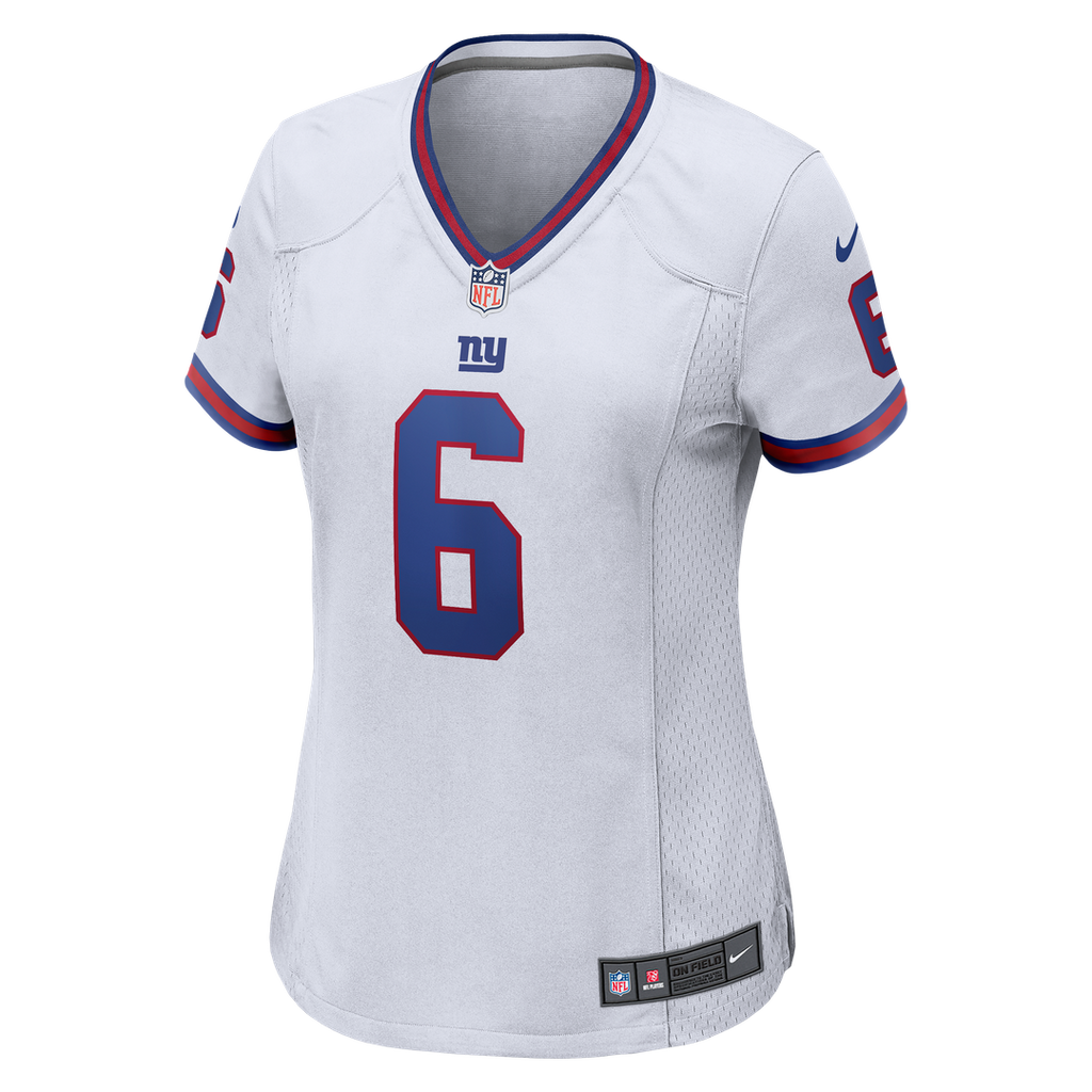 Jaxson Dart New York Giants Women's Alternate Vintage White Game Jersey - White