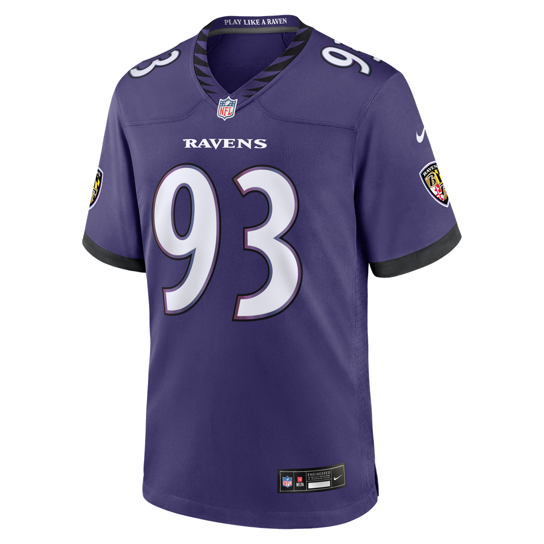 Calais Campbell Baltimore Ravens Team Game Jersey - Purple