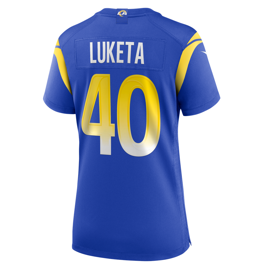 Jesse Luketa Los Angeles Rams Women's Team Game Jersey - Royal
