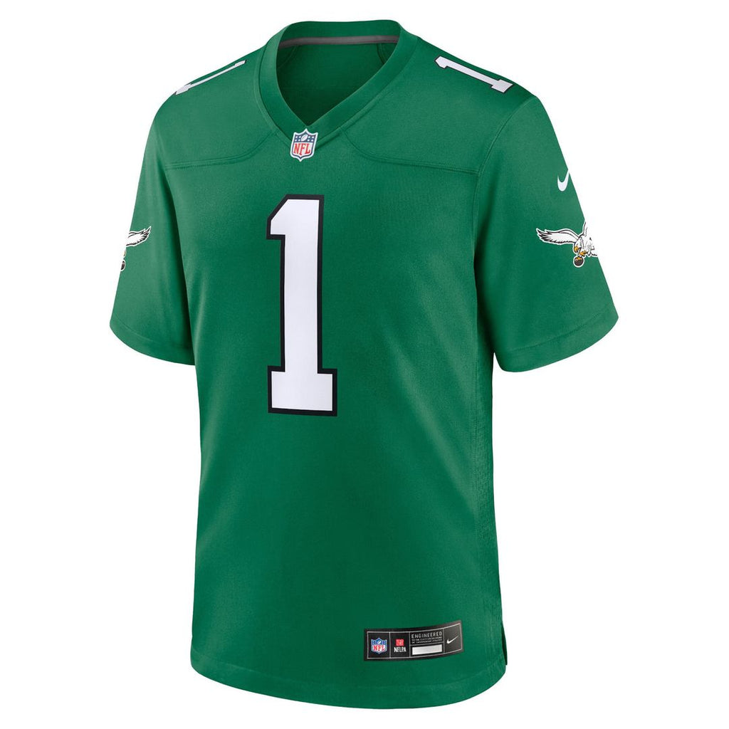 Jalen Hurts Philadelphia Eagles Youth Game Jersey - Green