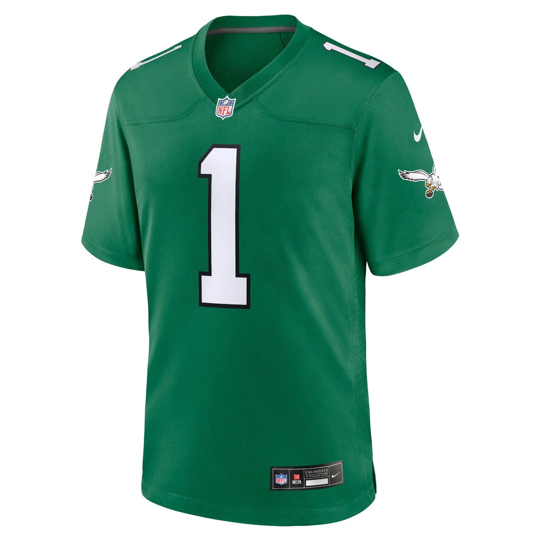 Jalen Hurts Philadelphia Eagles Youth Game Jersey - Green