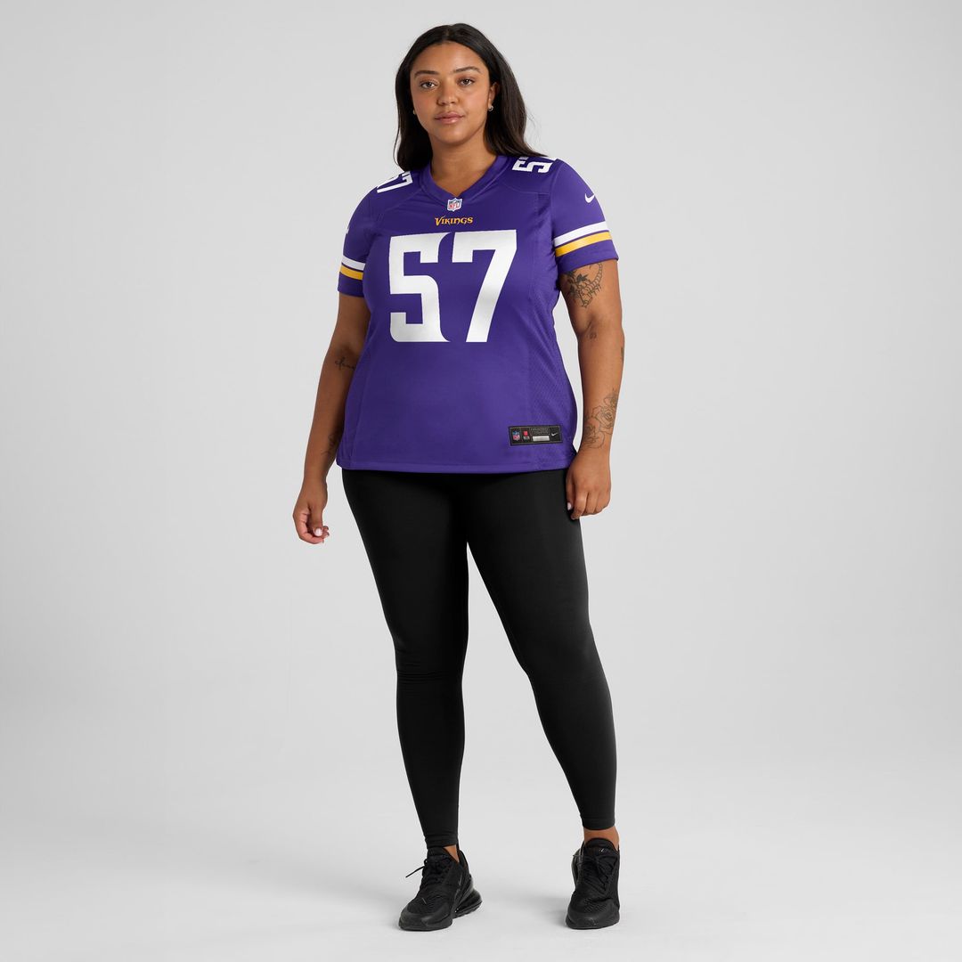 Chaz Chambliss Minnesota Vikings Women's Team Game Jersey - Purple