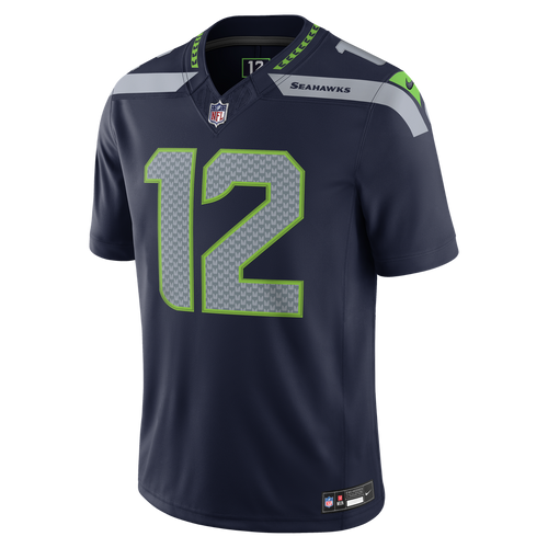 12s Seattle Seahawks Team Vapor F.U.S.E. Stitched Limited Jersey - College Navy
