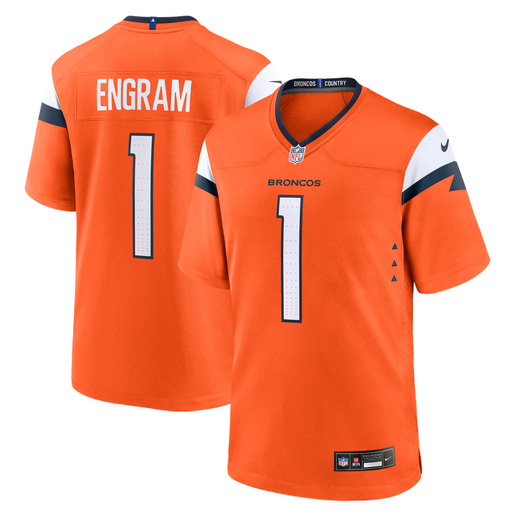 Evan Engram Denver Broncos Team Game Jersey - Orange