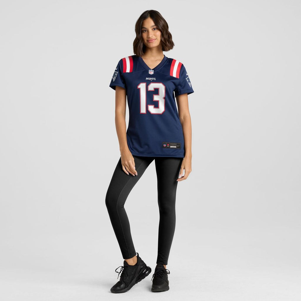 Mack Hollins New England Patriots Women's Team Game Jersey - Navy