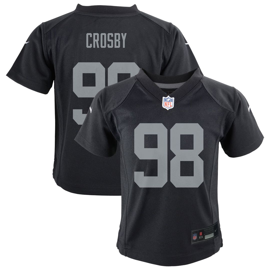 Maxx Crosby Las Vegas Raiders Preschool Team Game Jersey - Black