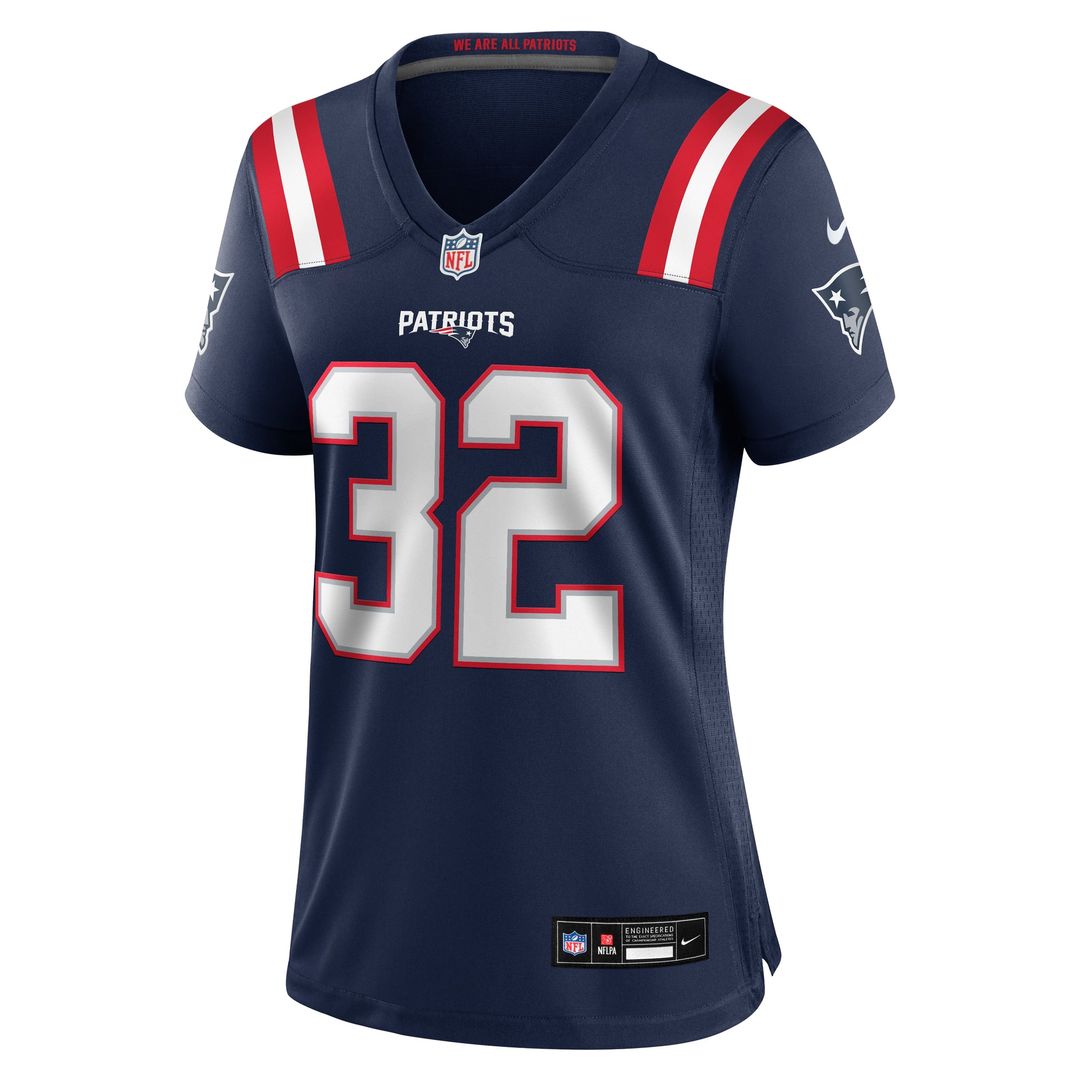 TreVeyon Henderson New England Patriots Women's Game Jersey - Navy