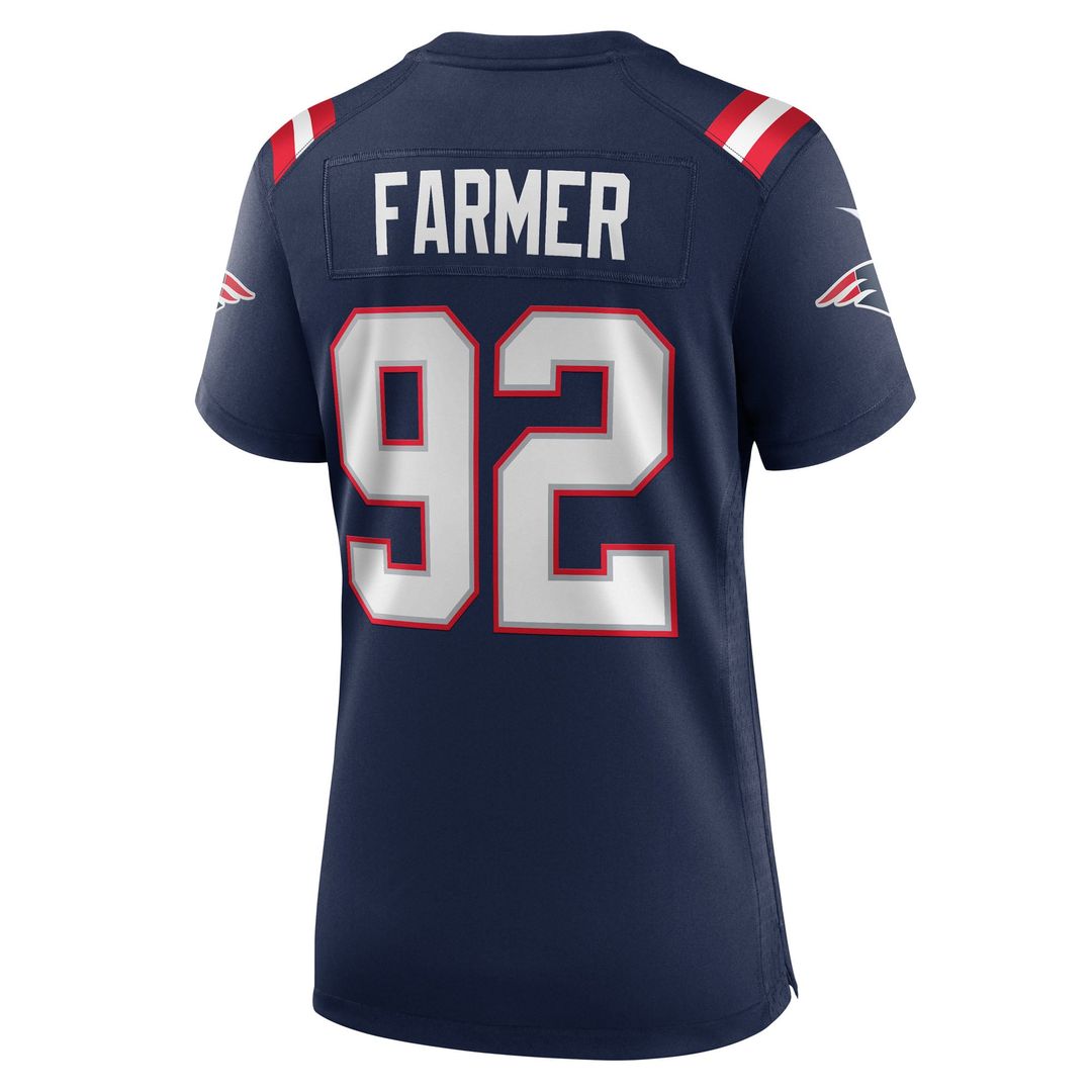 Joshua Farmer New England Patriots Women's Team Game Jersey - Navy