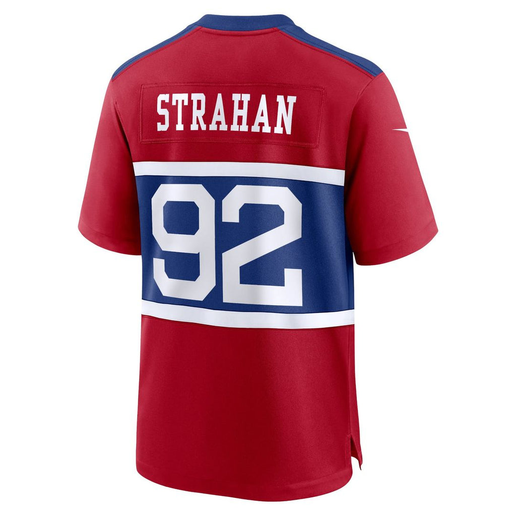 Michael Strahan New York Giants Alternate Retired Player Game Jersey - Century Red