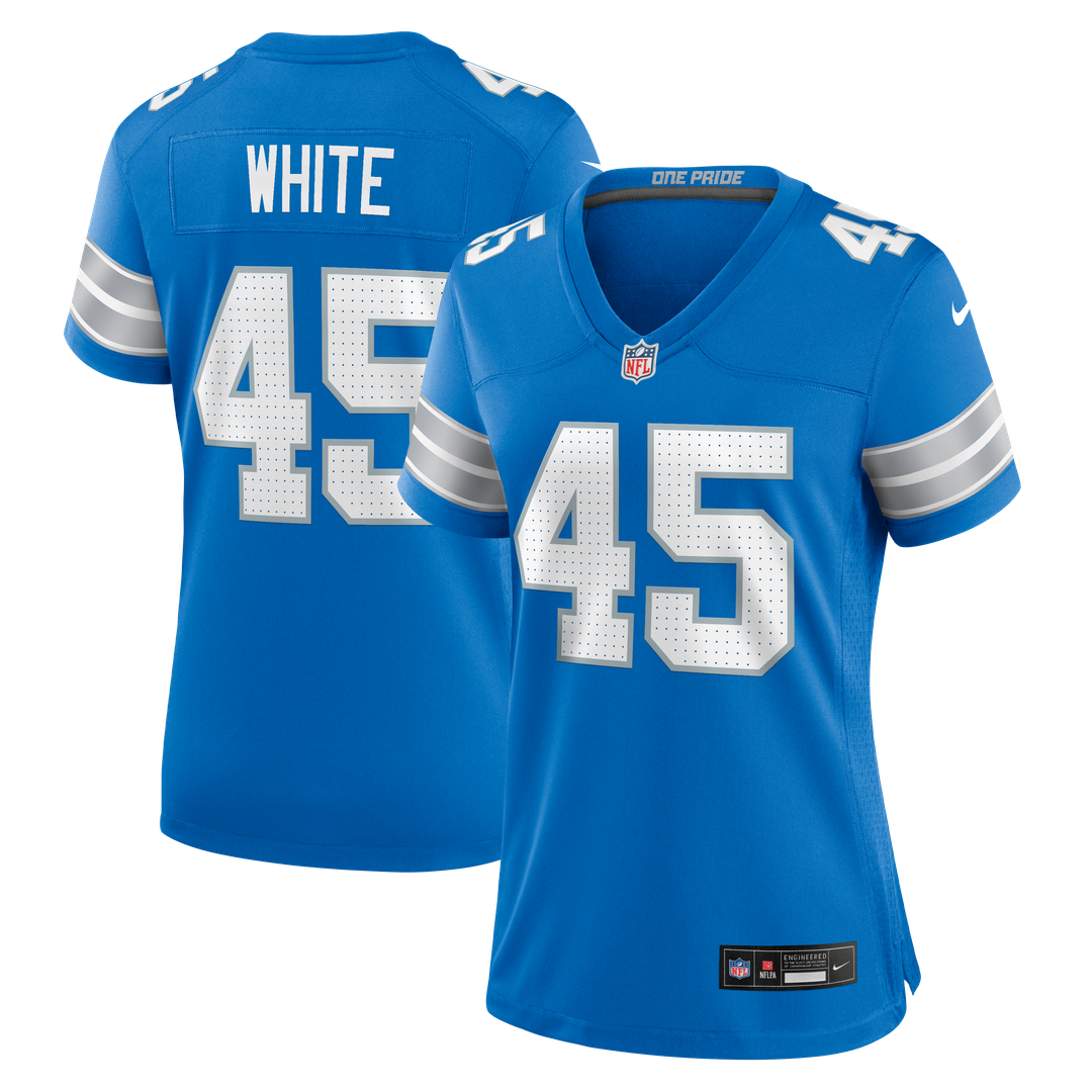 Devin White Detroit Lions Women's Team Game Jersey - Blue