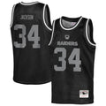 Bo Jackson Las Vegas Raiders Youth Retired Player NFL Basketball Fashion Jersey - Black