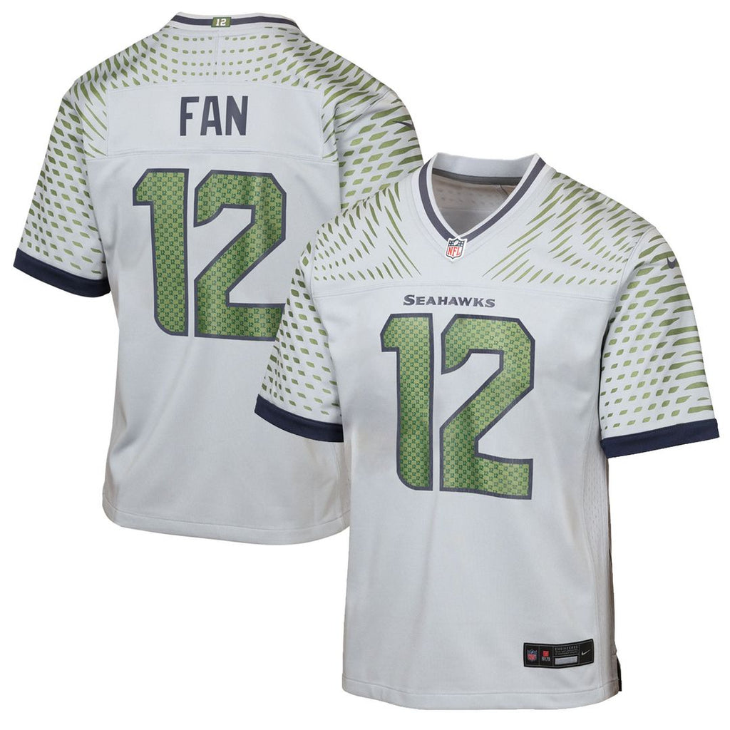 12s Seattle Seahawks Youth Rivalries Collection Game Jersey - Gray