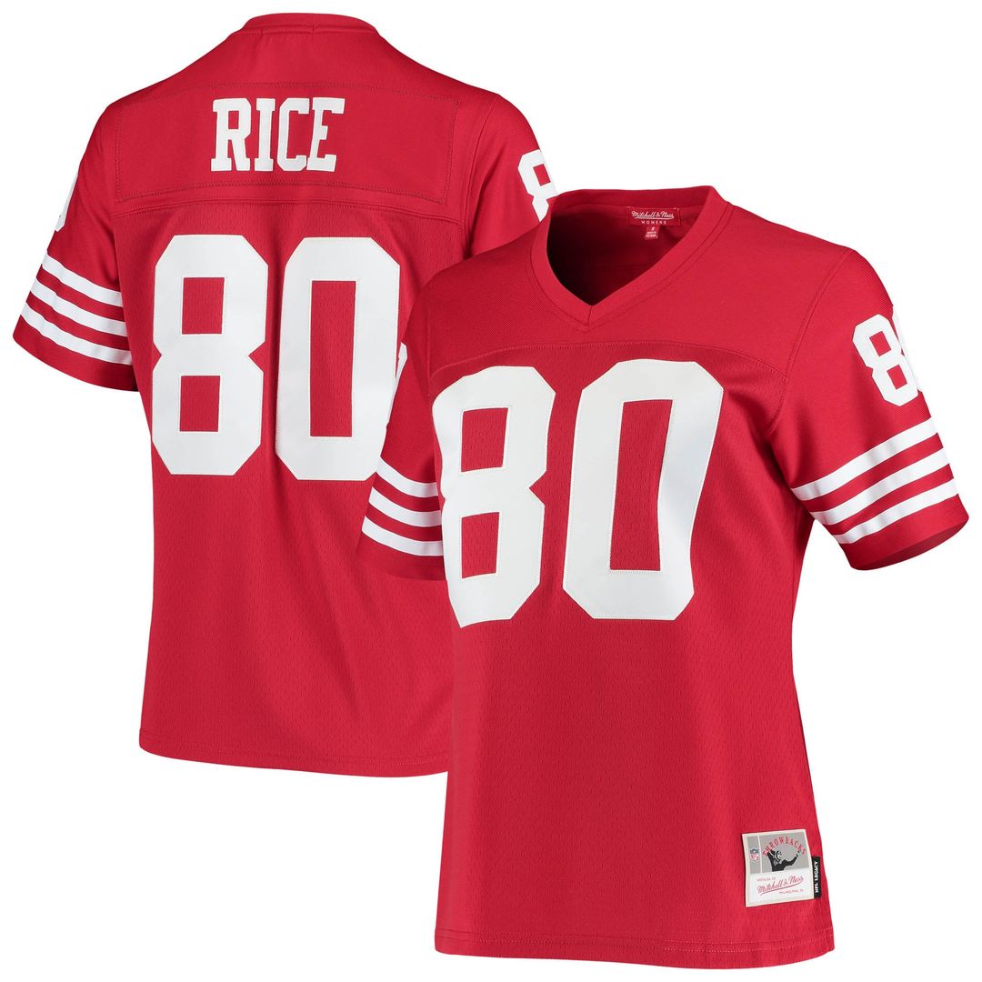 Jerry Rice San Francisco 49ers Women's 1990 Legacy Replica Jersey - Scarlet